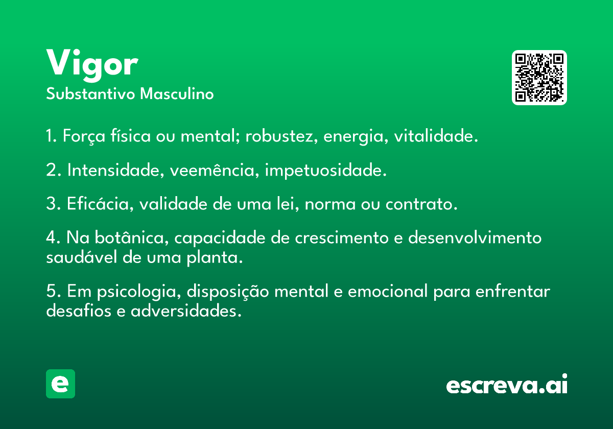 vigor
