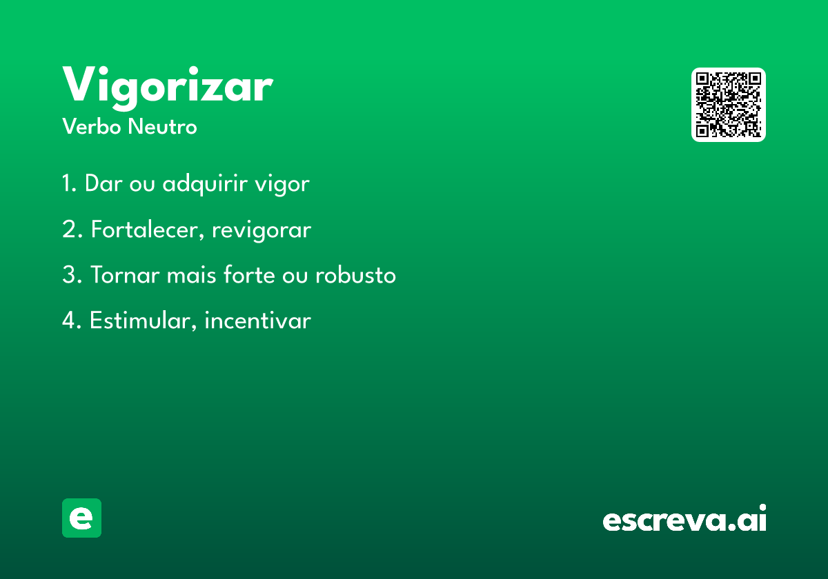 vigorizar