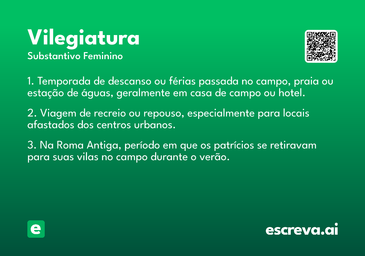 vilegiatura
