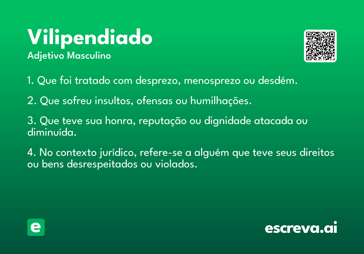 vilipendiado