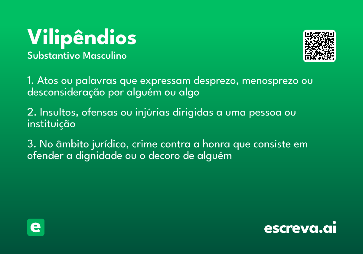 vilipêndios