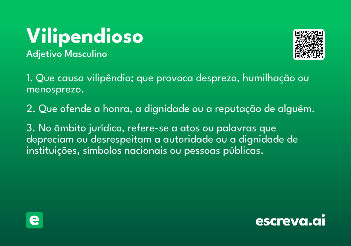 vilipendioso