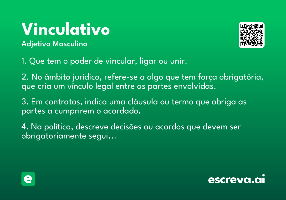 vinculativo