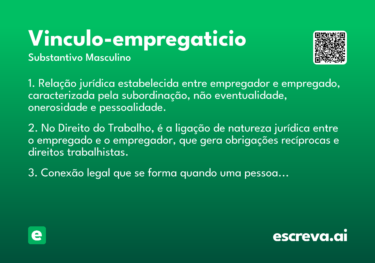 vinculo-empregaticio