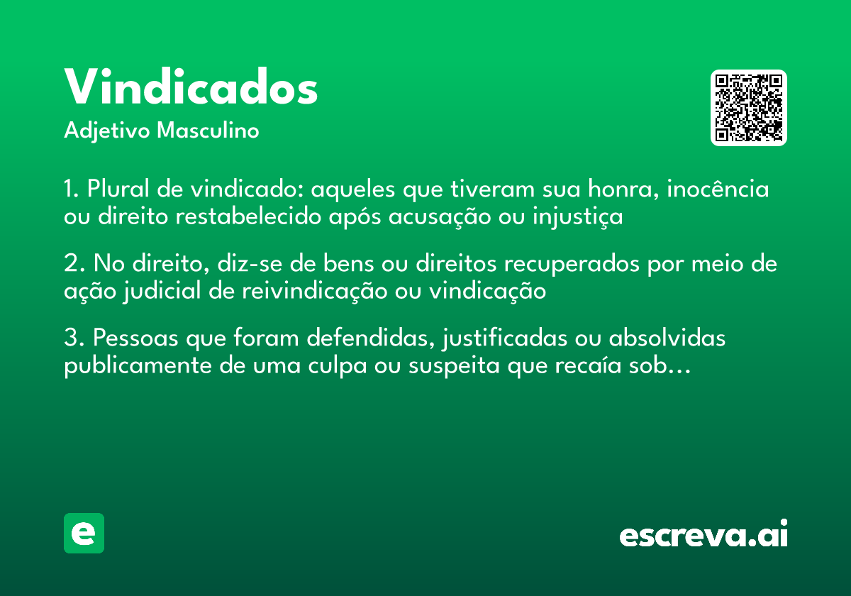 vindicados