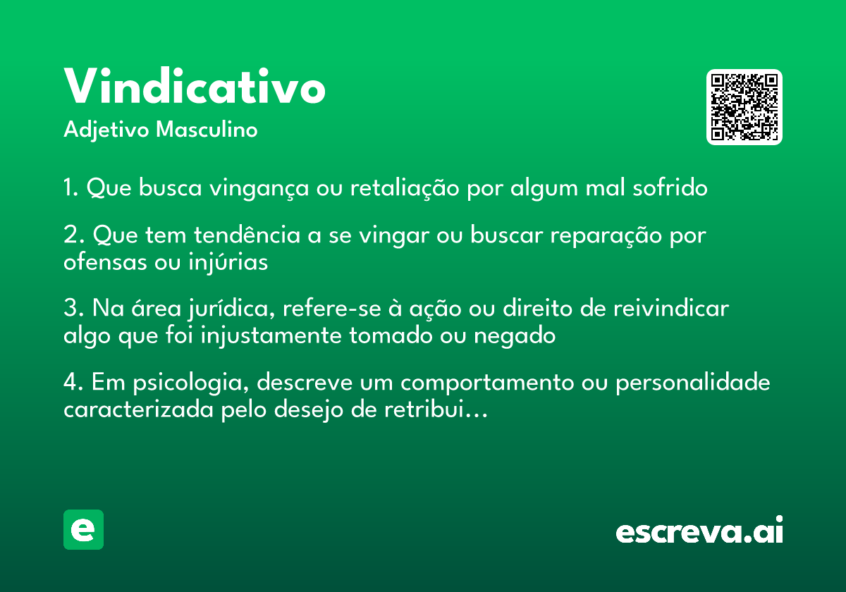 vindicativo