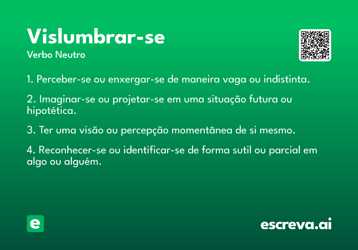 vislumbrar-se