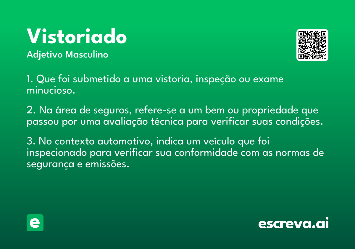 vistoriado