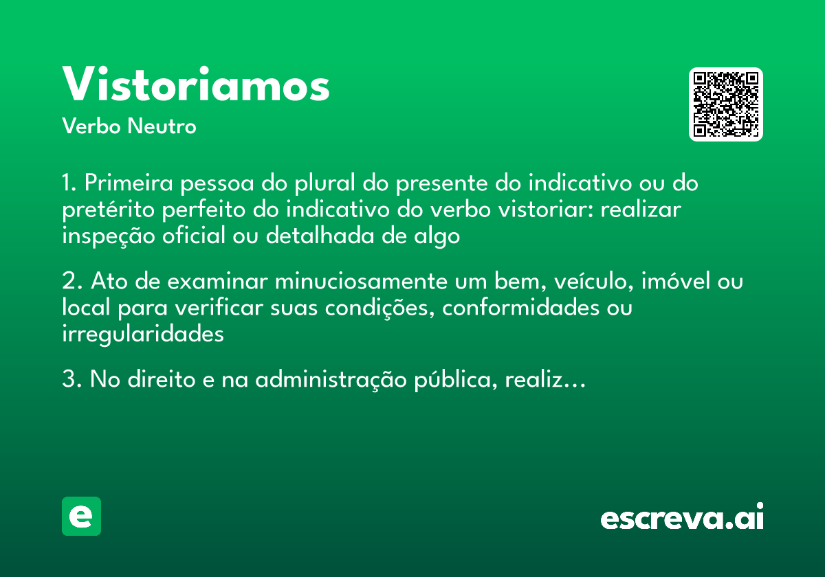vistoriamos