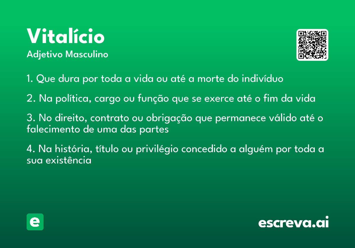 vitalício