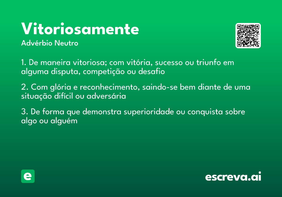 vitoriosamente