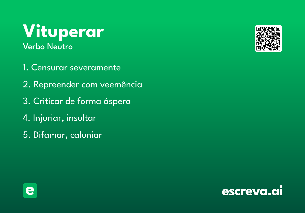 vituperar