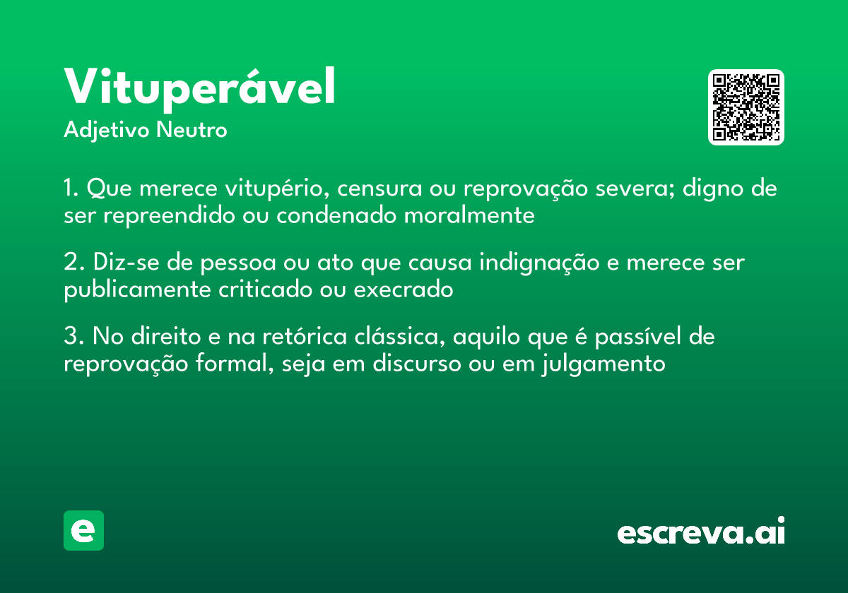 vituperável