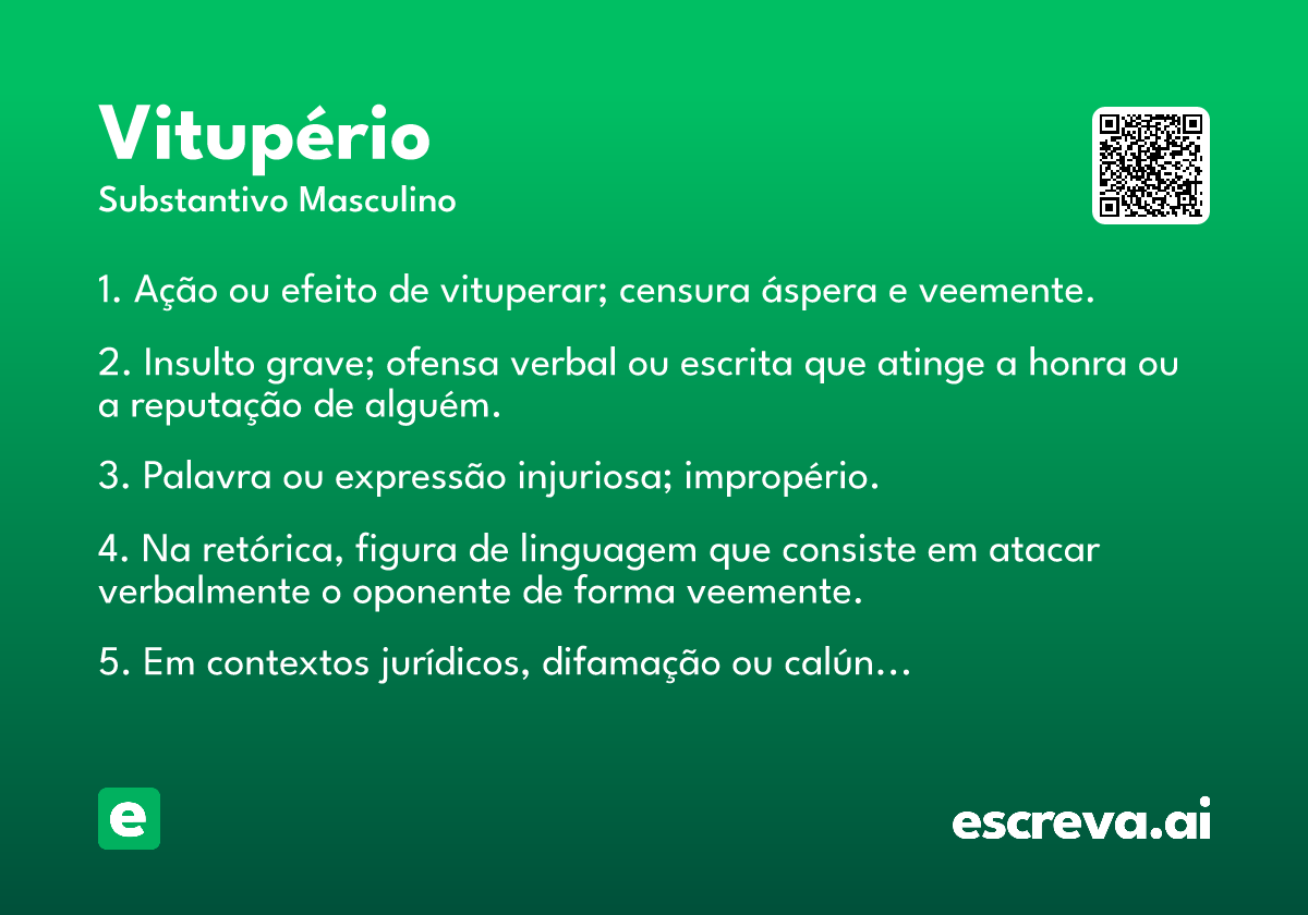 vitupério