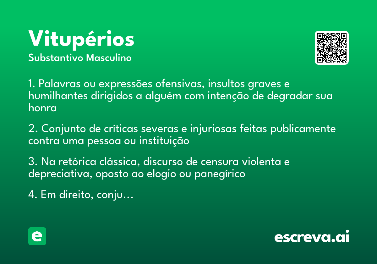 vitupérios