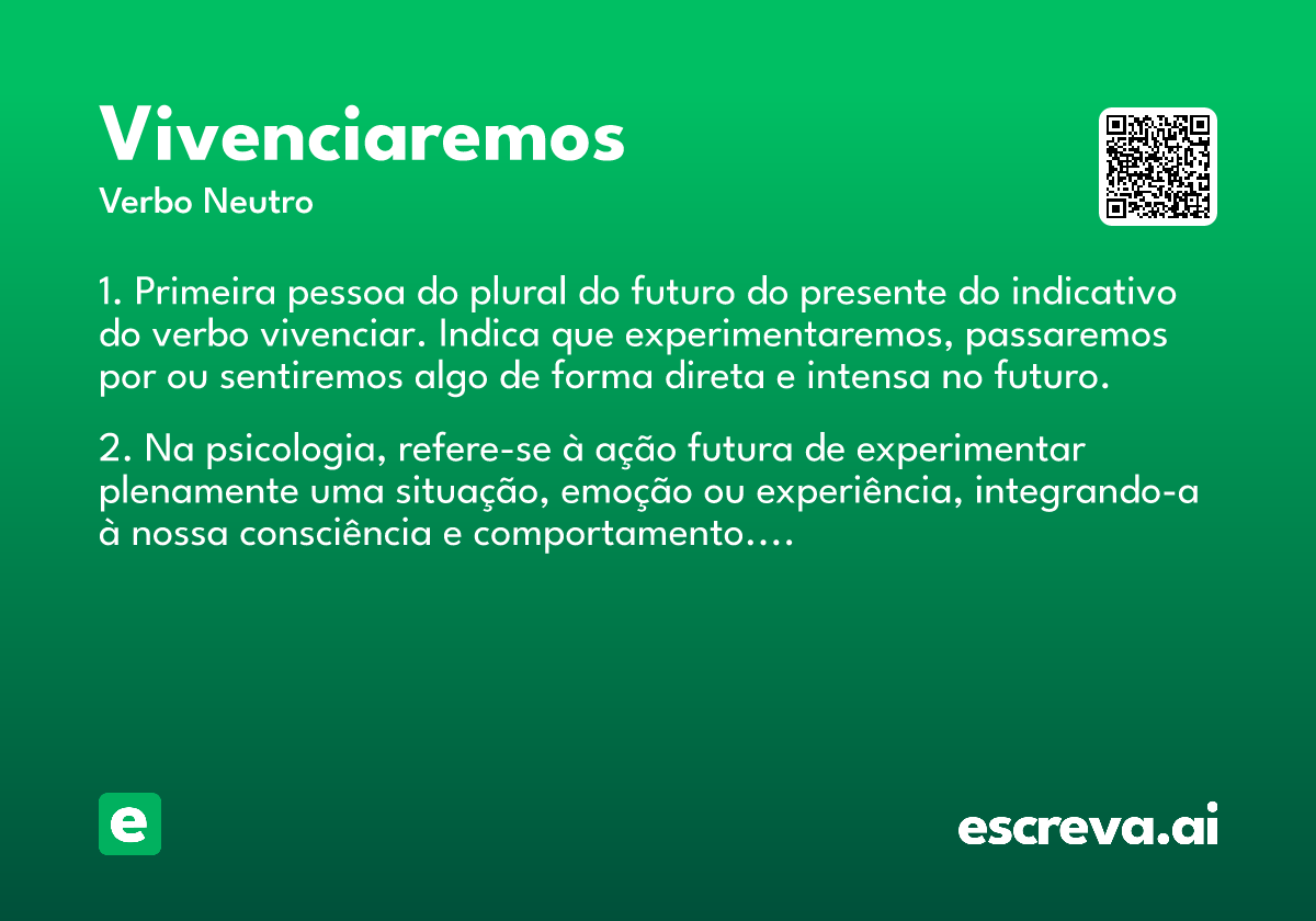 vivenciaremos