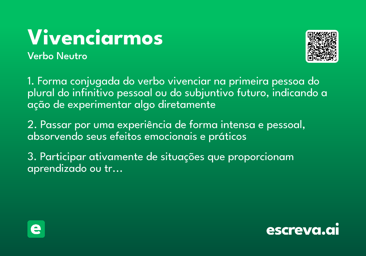 vivenciarmos
