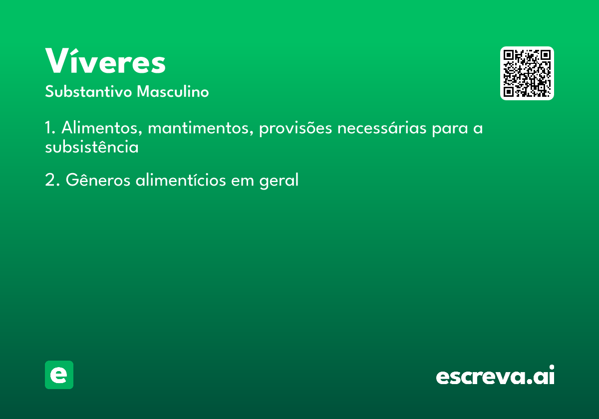 víveres