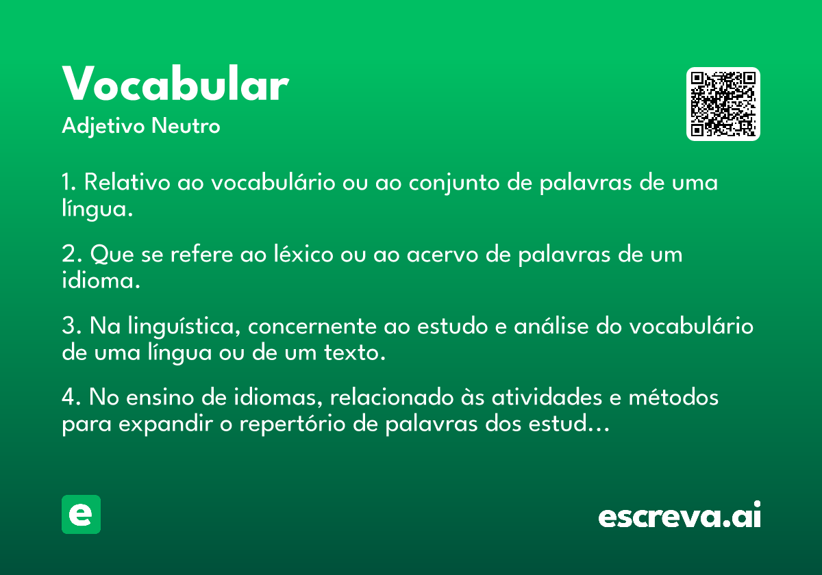 vocabular