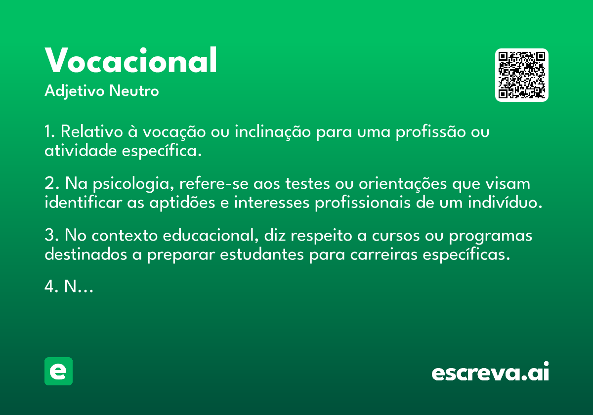 vocacional