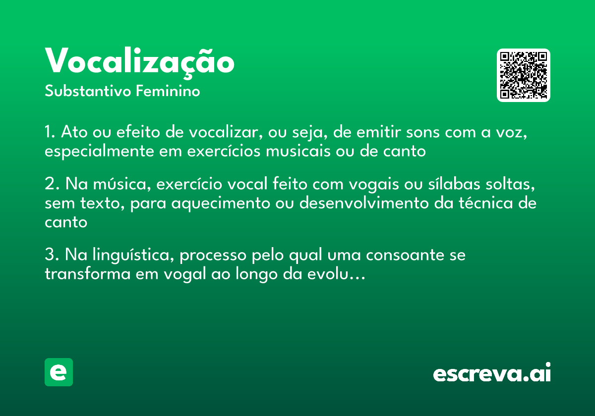 vocalização
