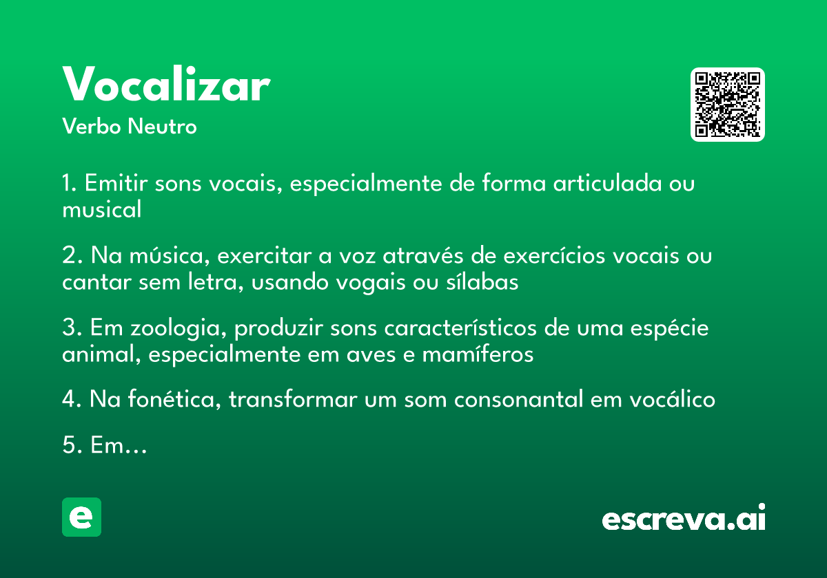 vocalizar