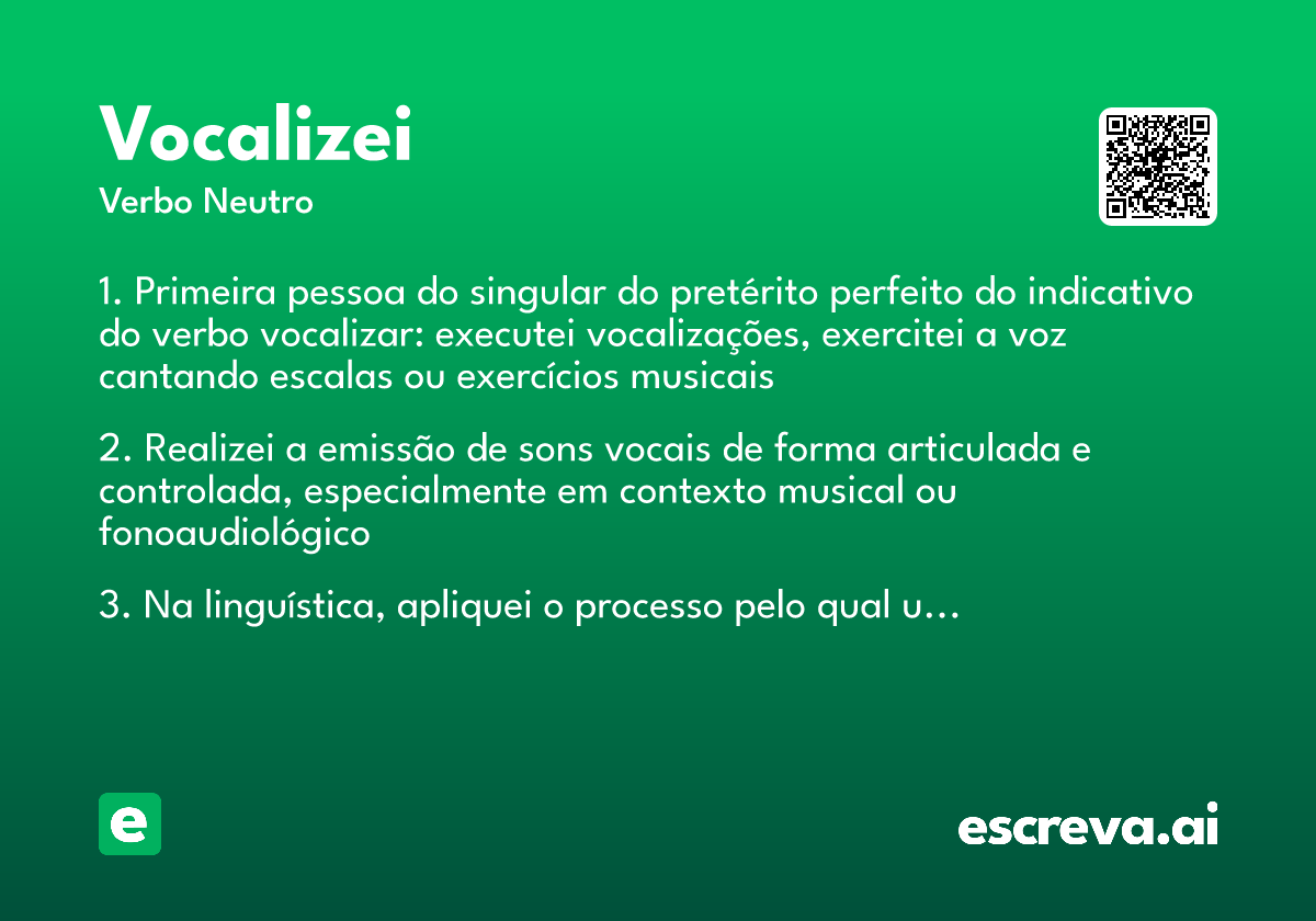 vocalizei