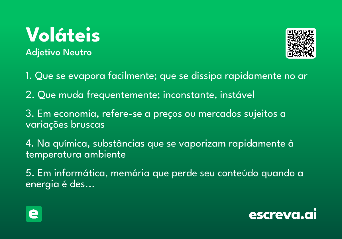 voláteis