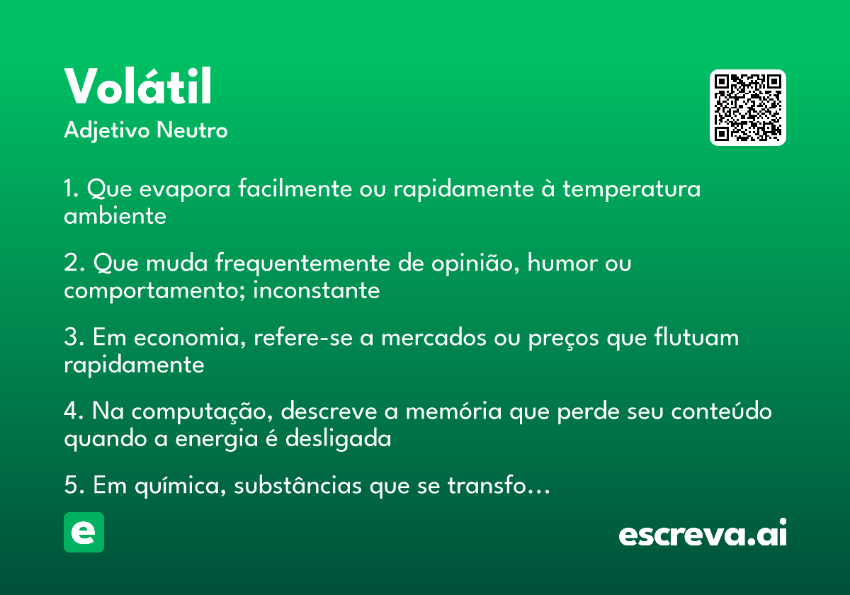volátil
