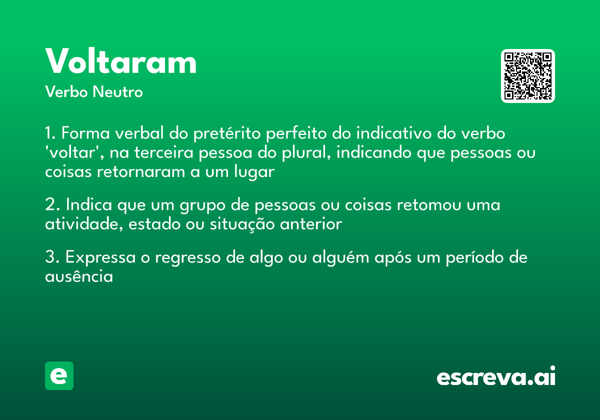 voltaram