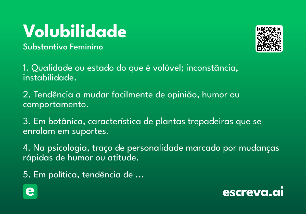 volubilidade