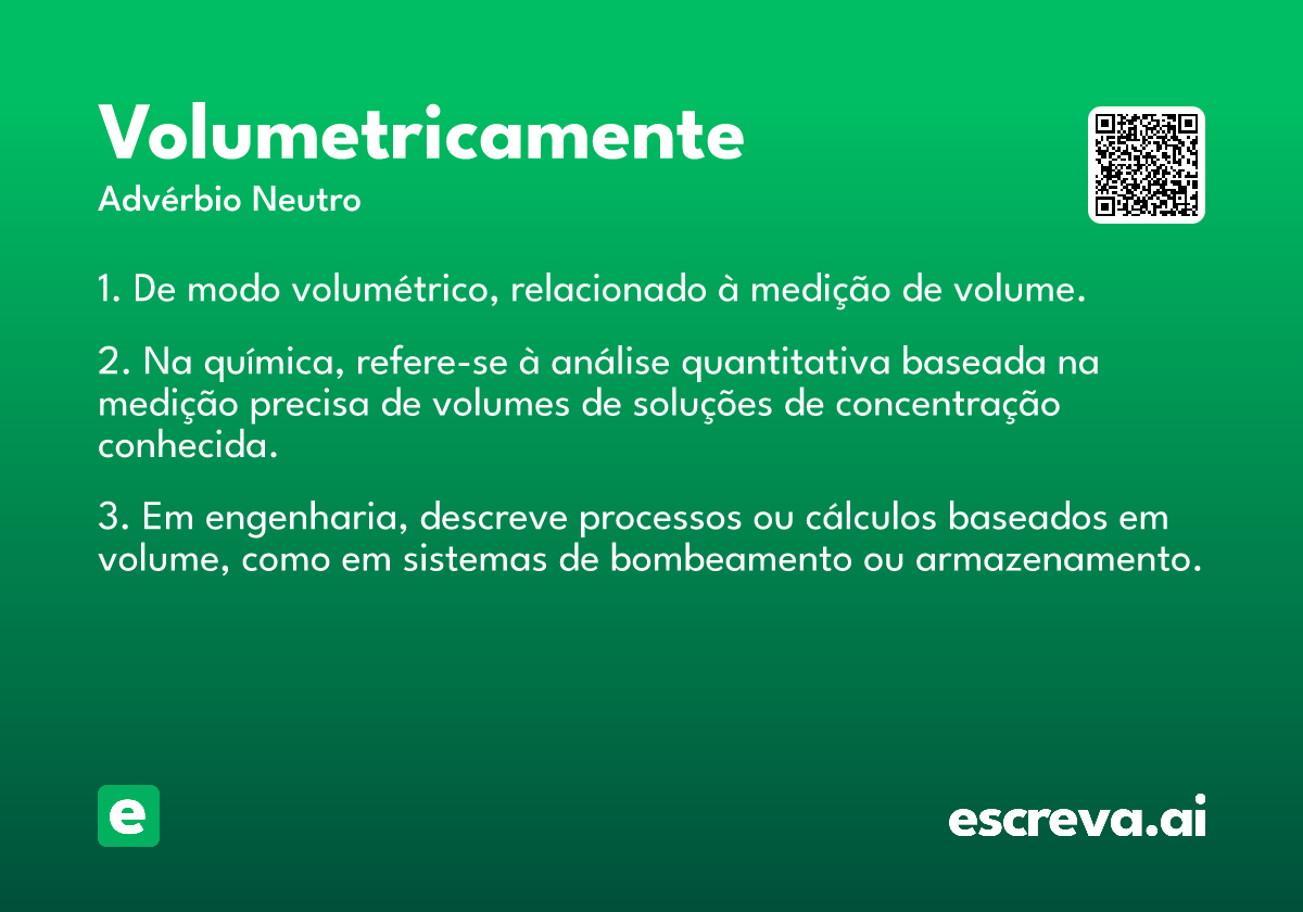 volumetricamente