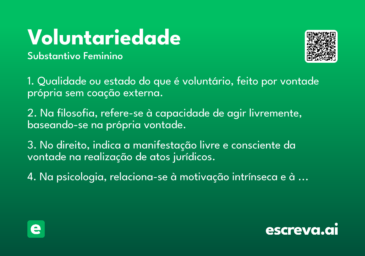 voluntariedade