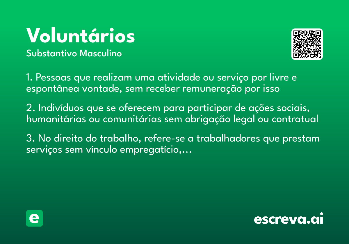 voluntários