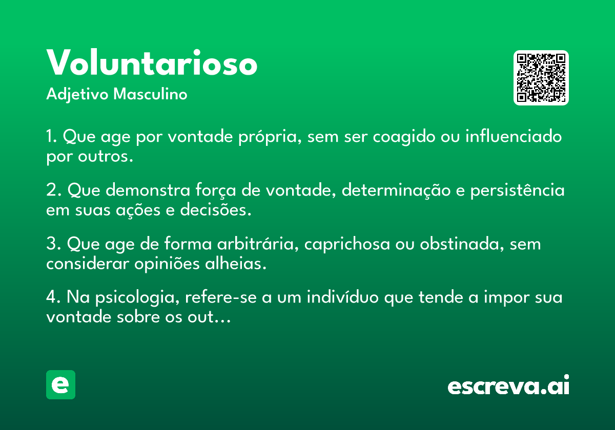 voluntarioso
