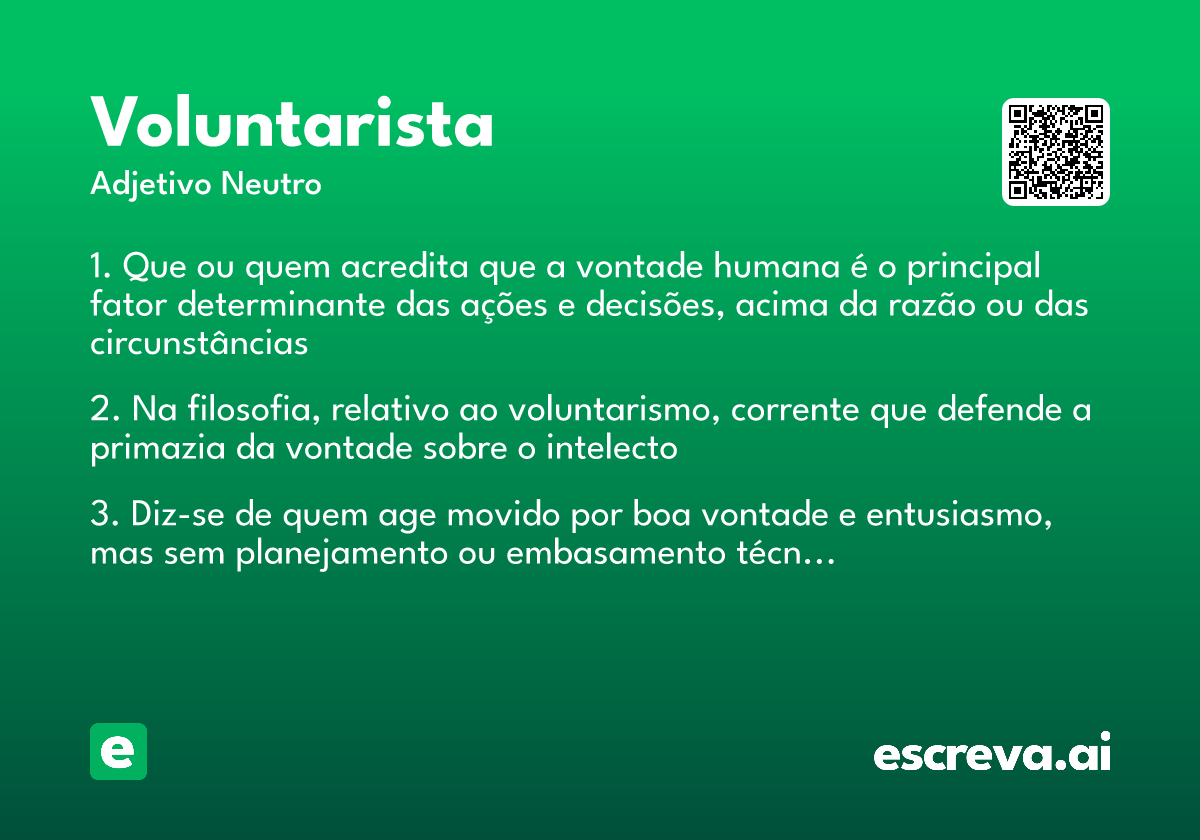voluntarista