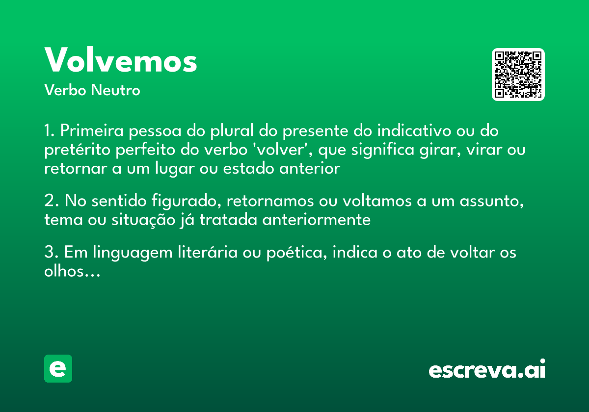 volvemos