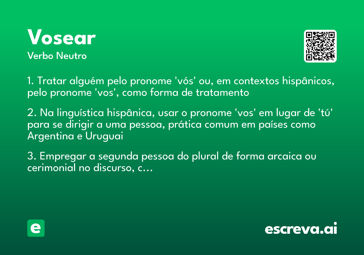 vosear
