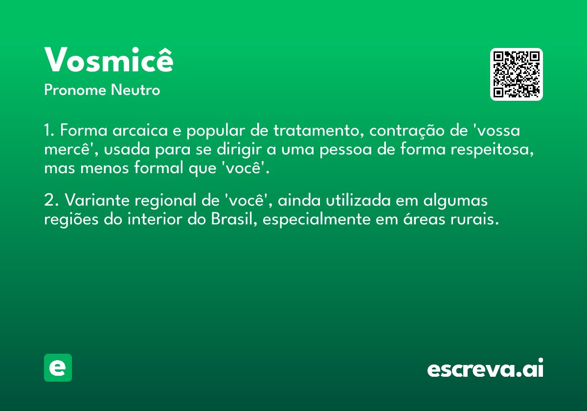 vosmicê