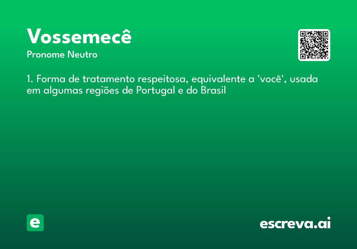vossemecê