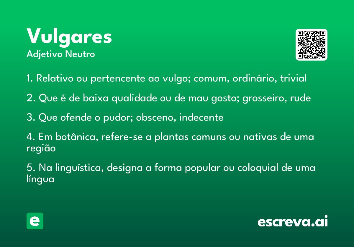 vulgares