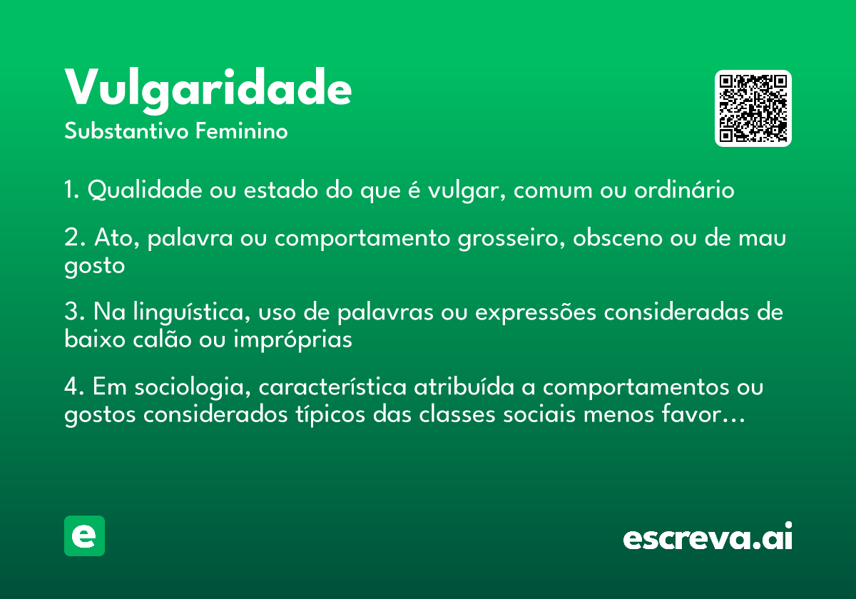 vulgaridade