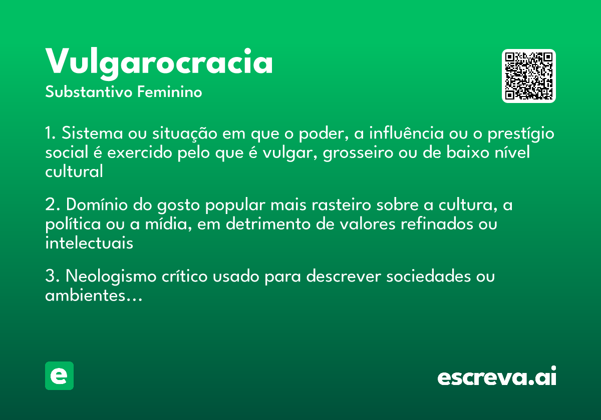 vulgarocracia