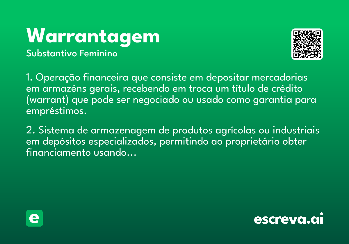 warrantagem