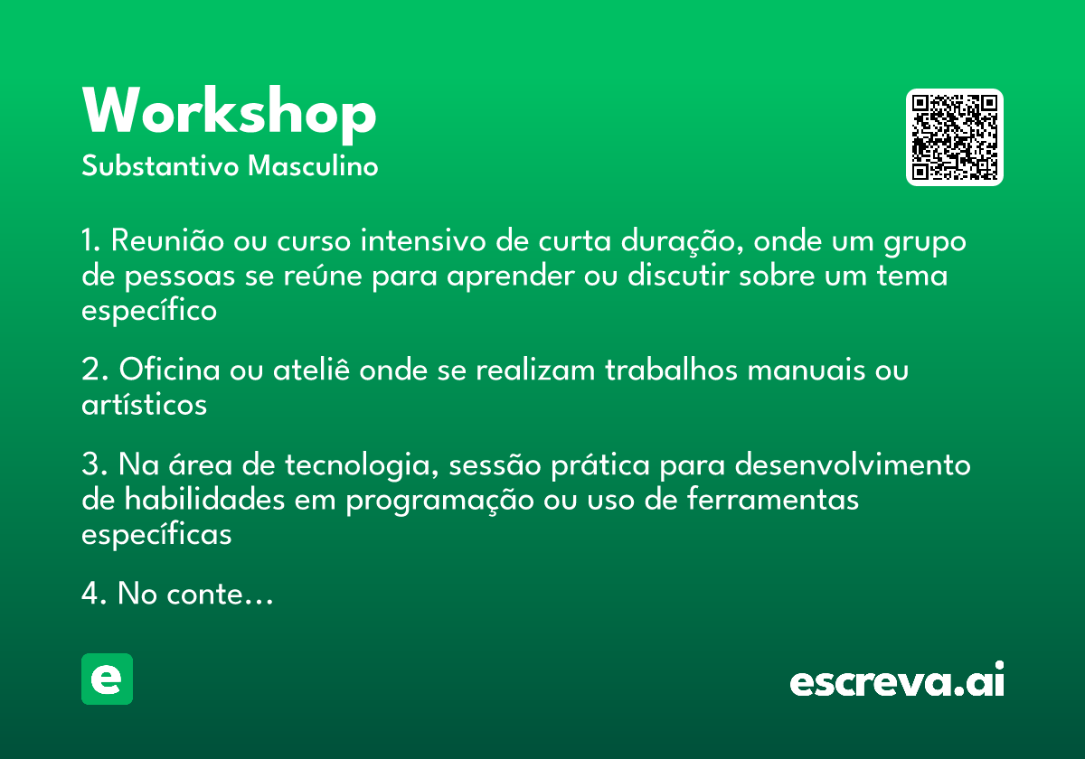 workshop