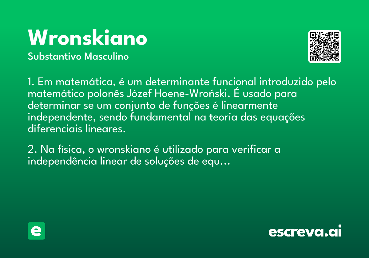 wronskiano