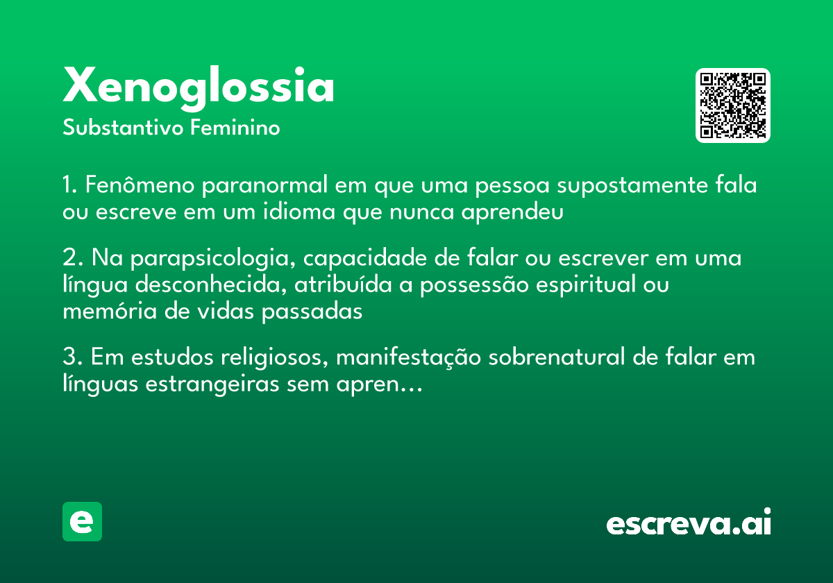 xenoglossia