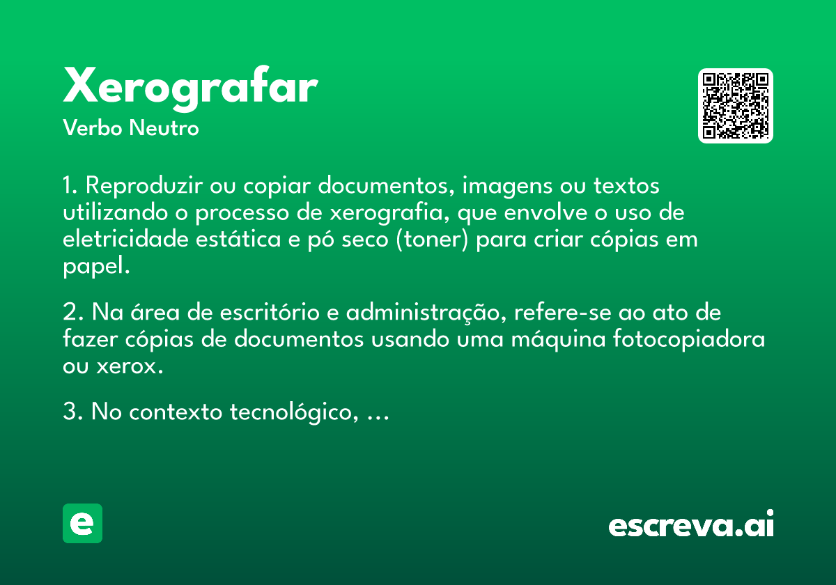 xerografar
