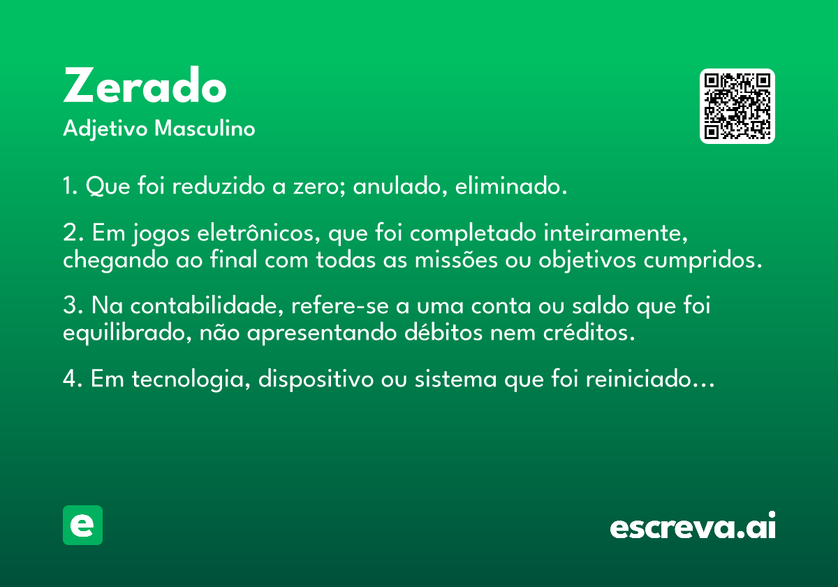 zerado