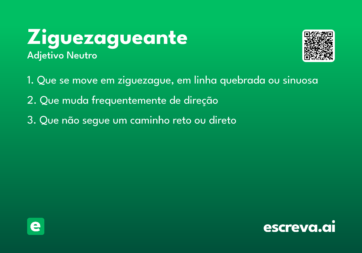 ziguezagueante
